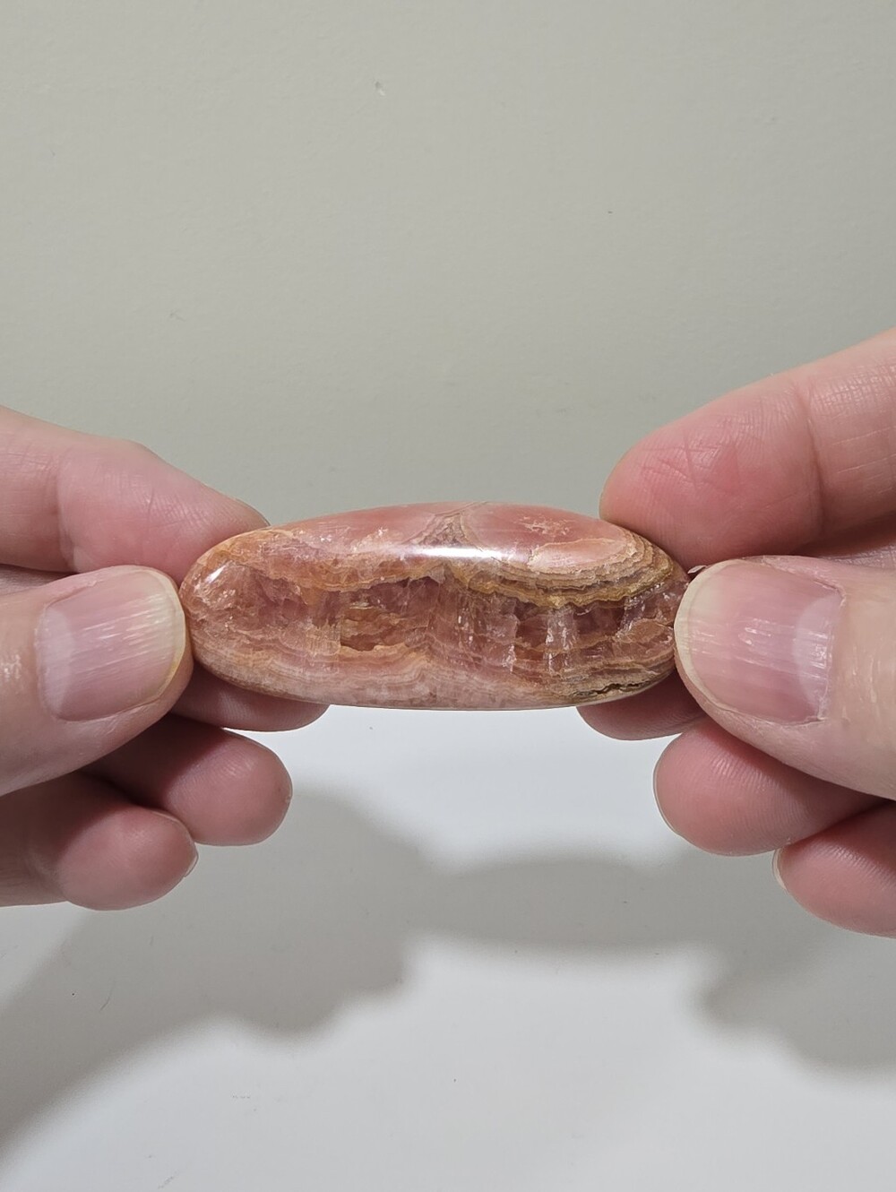 Rhodochrosite Crystal Palmstone #B
